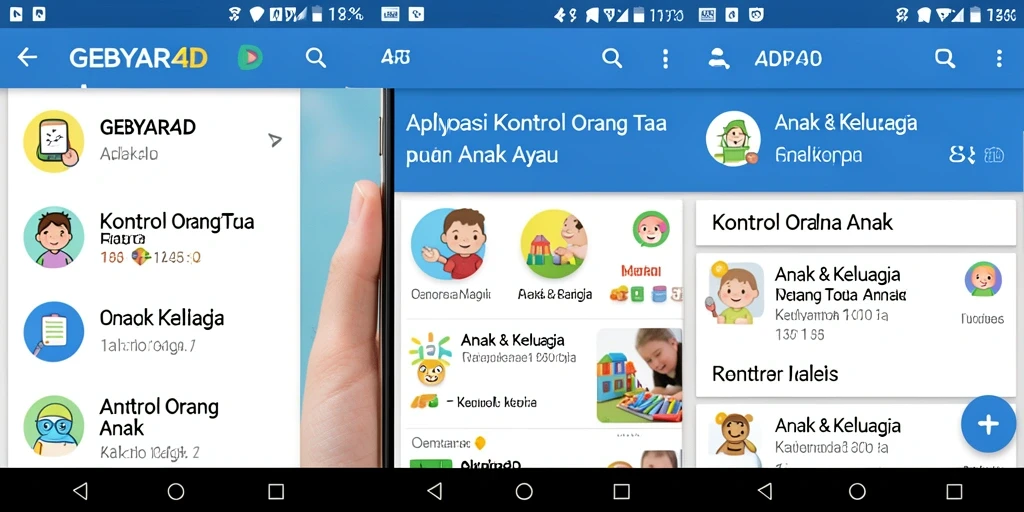 Tampilan antarmuka GEBYAR4D yang ramah untuk kontrol orang tua.
