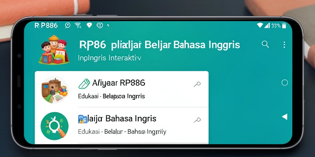 Antarmuka pengguna RP886 yang menarik dan interaktif.
