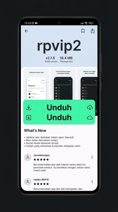 Tampilan halaman APK rpvip2