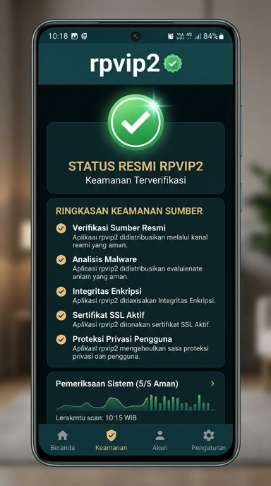 Tampilan kanal resmi rpvip2